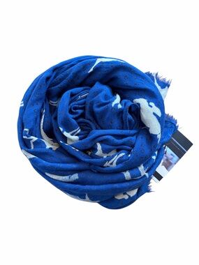 NWT Urban Outfitters Cooperative Blue Horse Print Scarf